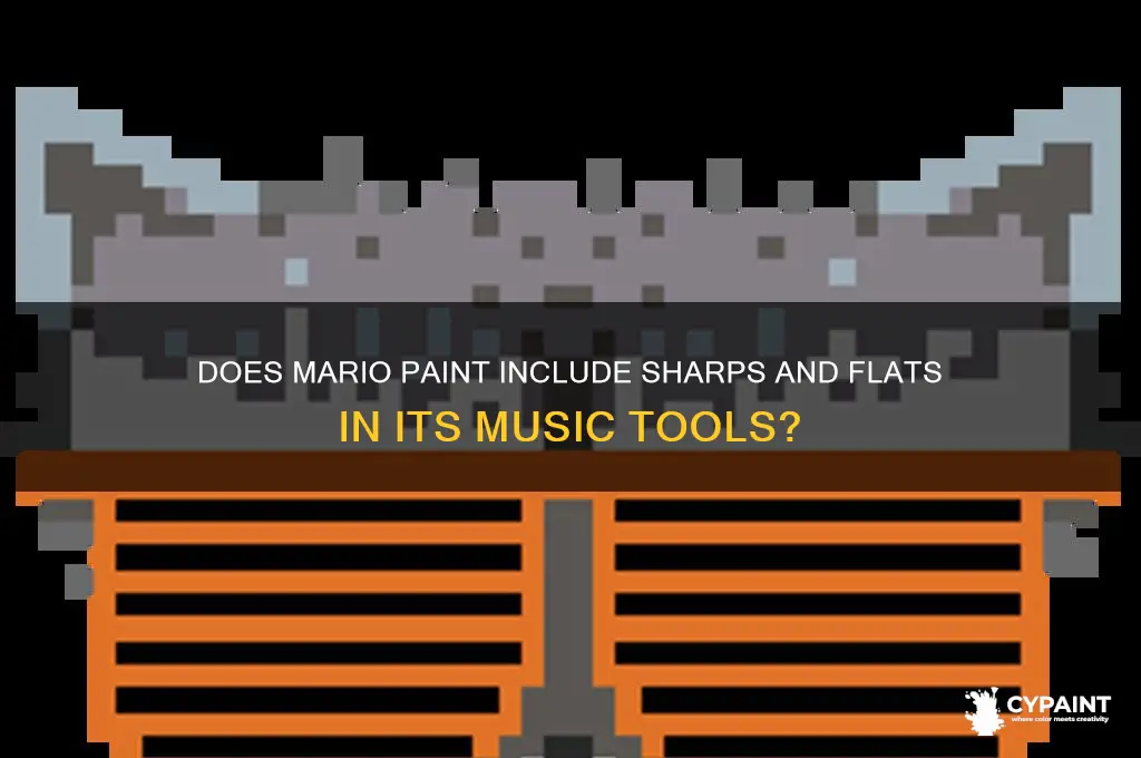 does mario paint have sharps and flats