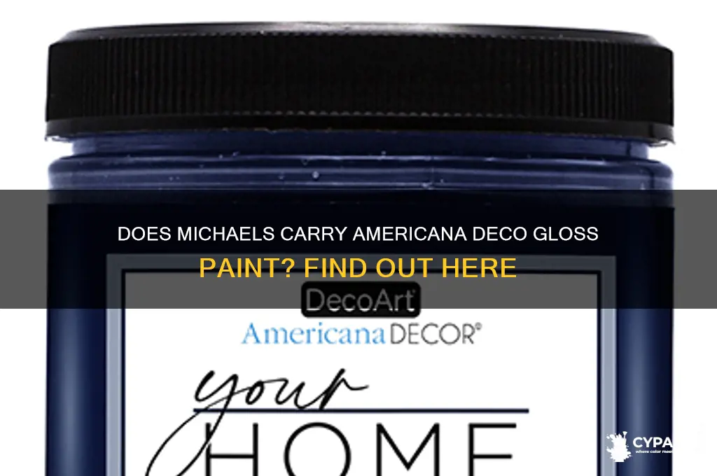 does michaels have americana deco gloss paint