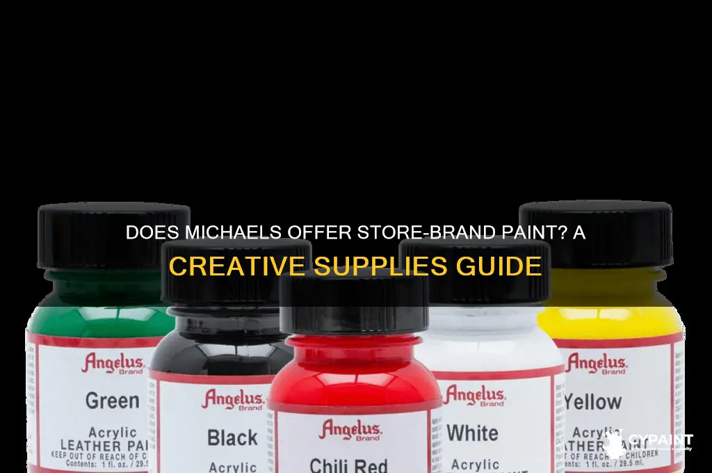 does michaels have their own store-brand paint