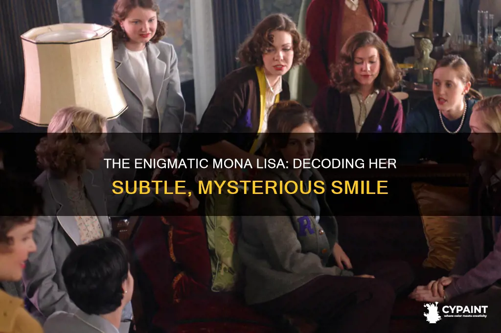 does mona lisa smile in the painting