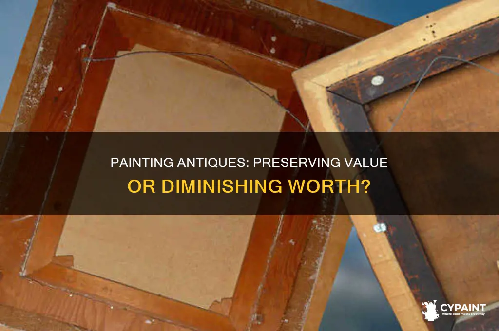 does my antique devalue if i paint it