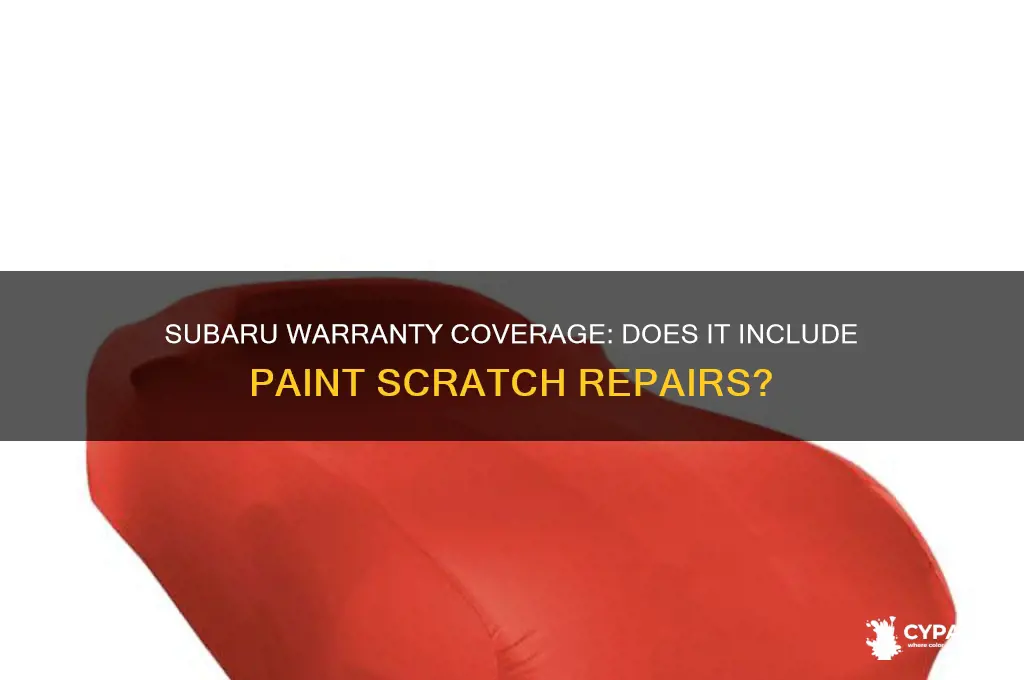 does my subaru warranty cover scratches in paint