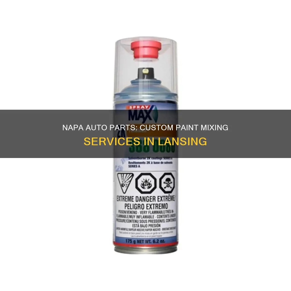 does napa auto parts in lansing mix paint collors