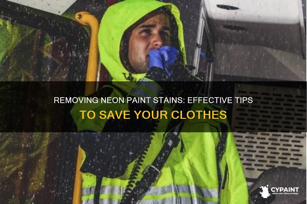 does neon paint come out of clothes