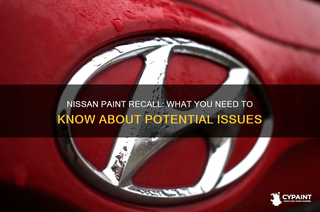 does nissan have a recall on paint jobs
