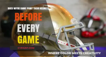 Notre Dame's Pre-Game Ritual: Painting Helmets