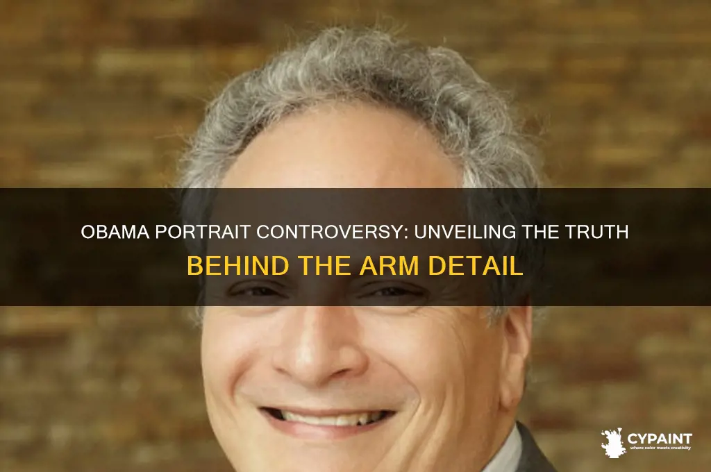 does obama painting have penis on arm