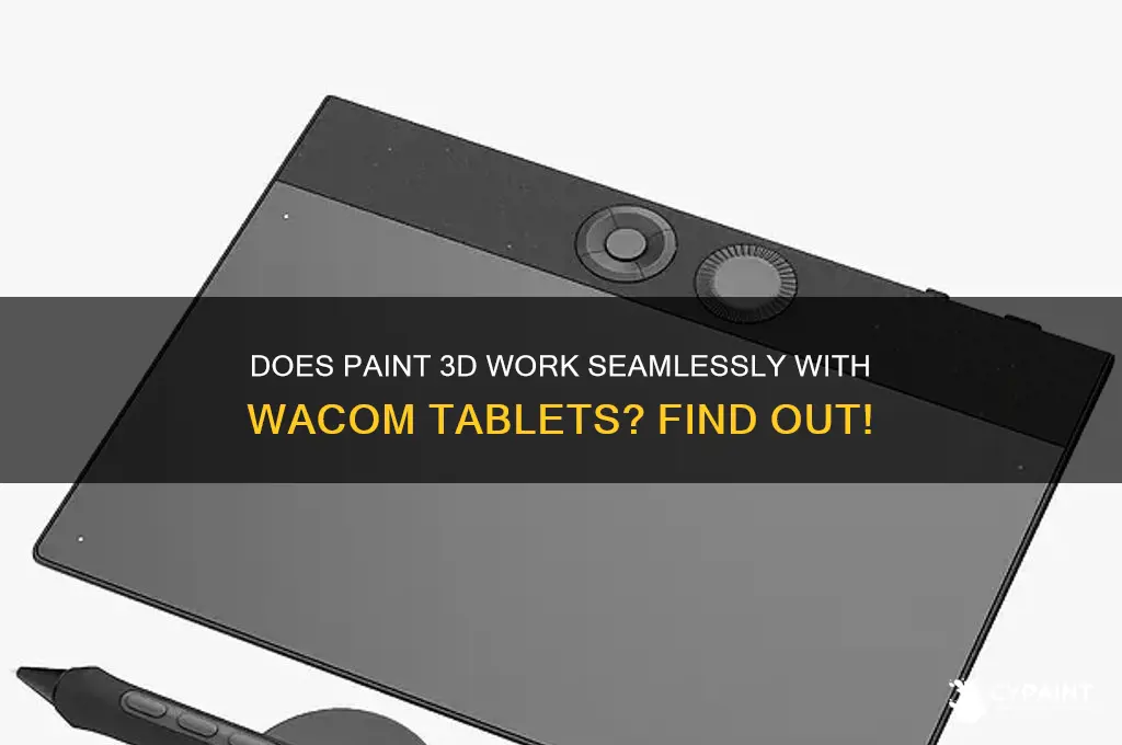 does paint 3d work with wacom tablet
