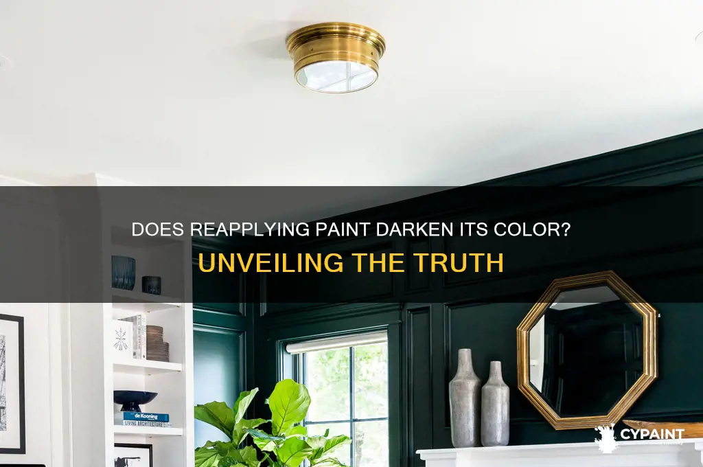 does paint becomes darker if you painted the second time