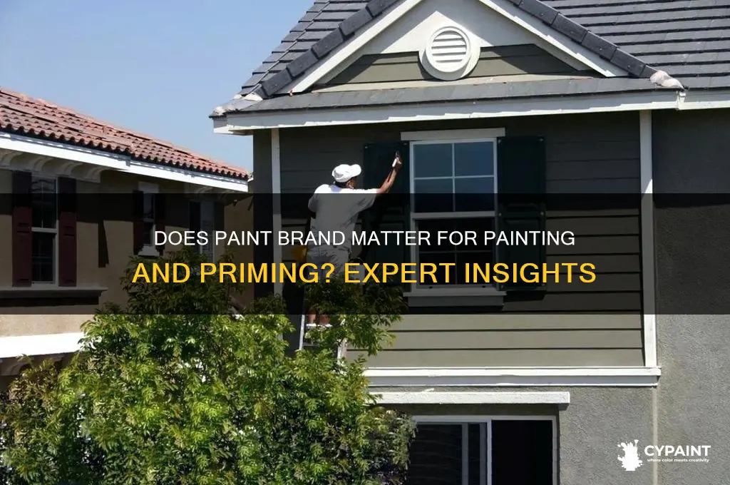 does paint brand matter when painting and priming