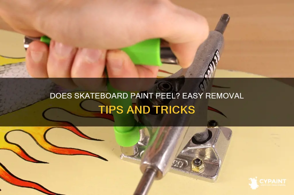 does paint come off easily from skateboards