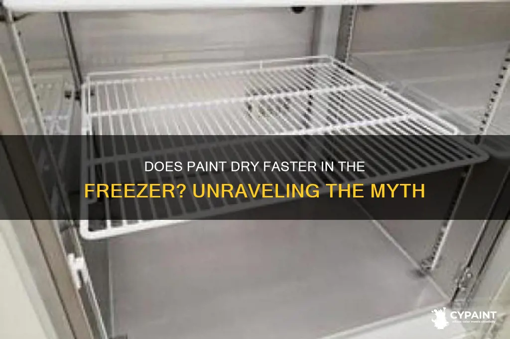 does paint dry faster in the freezer