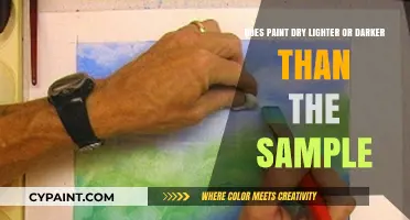 Paint Drying: Lighter or Darker Than the Sample?