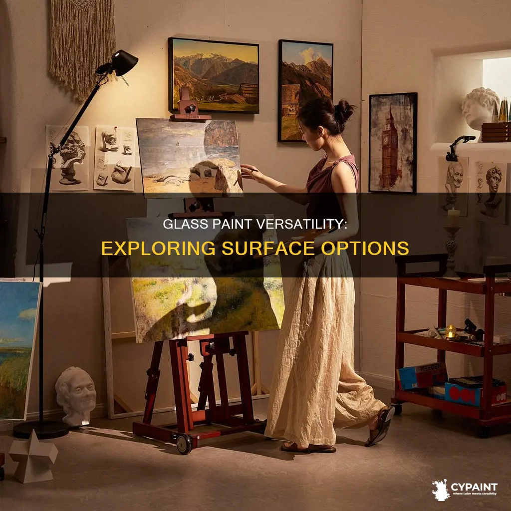 does paint for glass work well on other surfaces