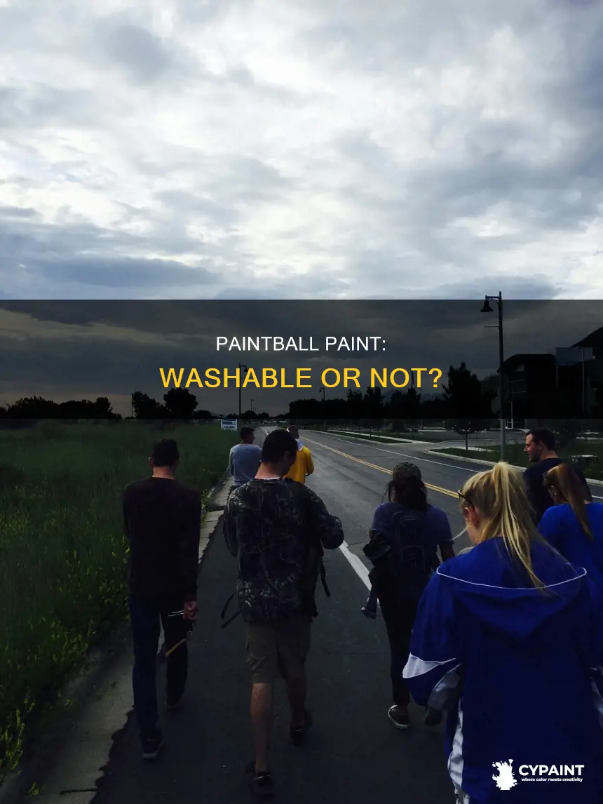 does paint from paintball come out in the wash