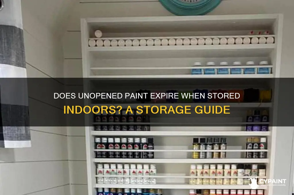 does paint go bad if stored inside and never opened