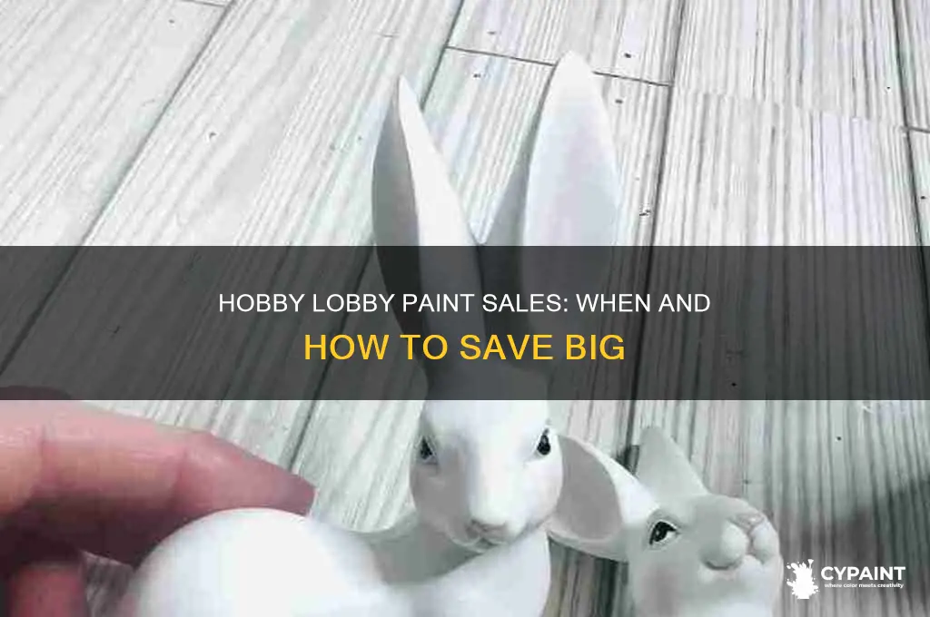 does paint go on sale at hobby lobby