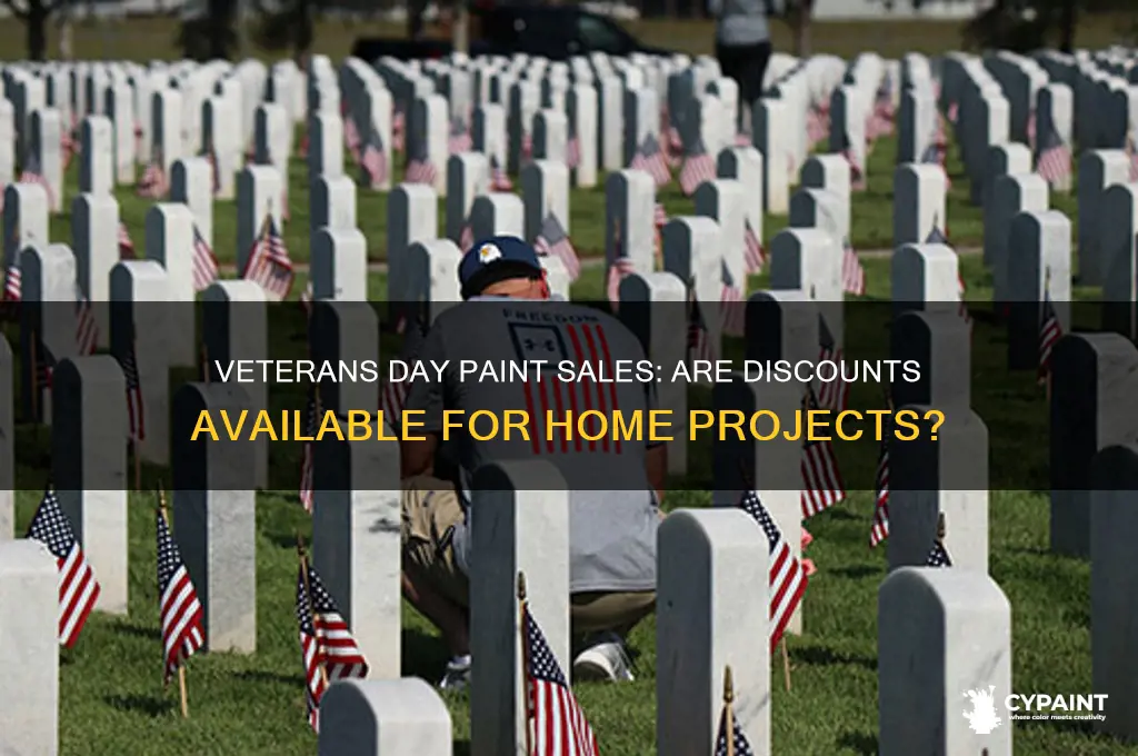 does paint go on sale on veterans day