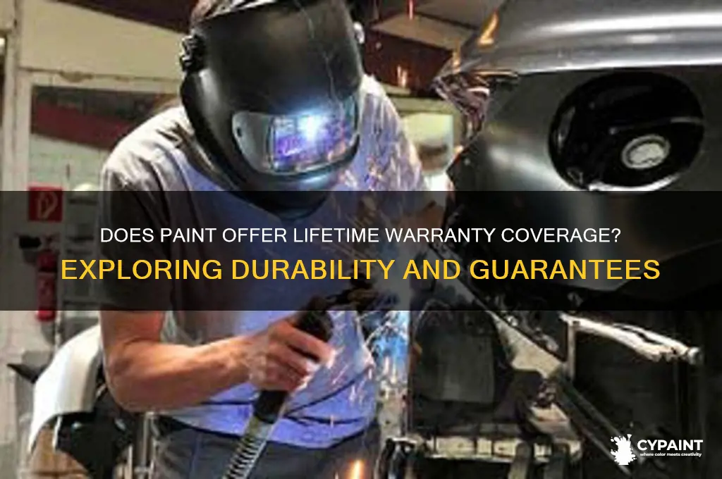 does paint have a life time warranty