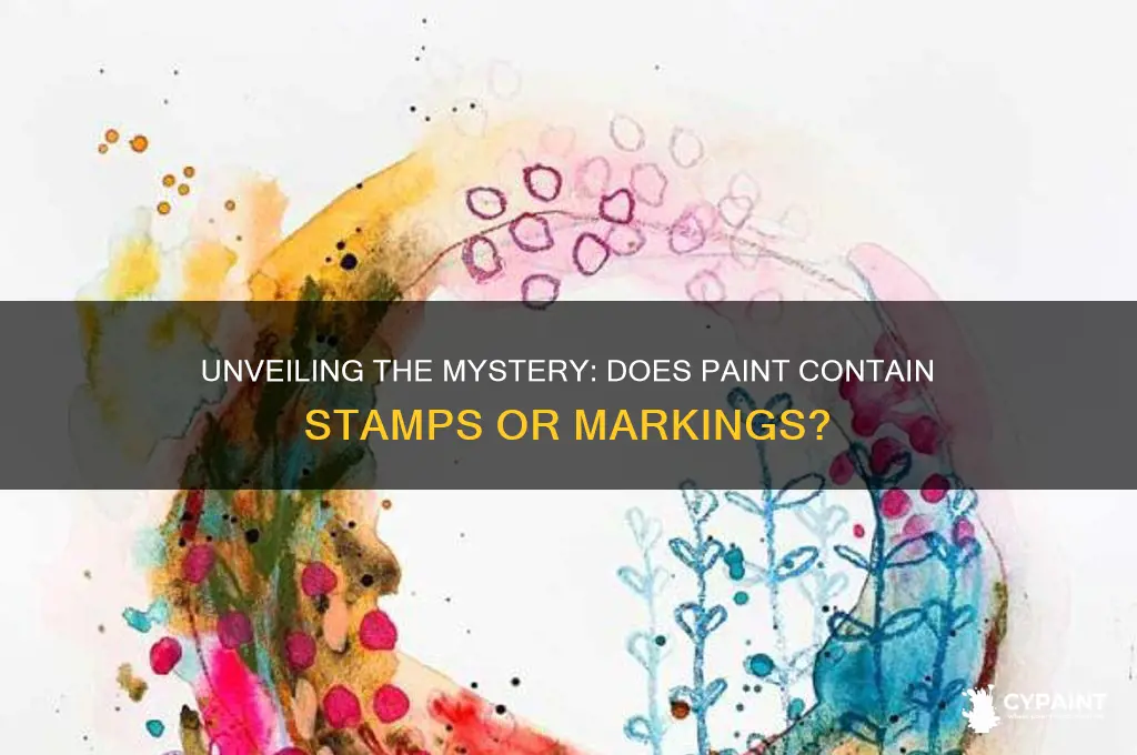 does paint have a stamp in it