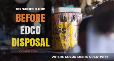 EDCO Disposal: Wet Paint Don'ts and Do's