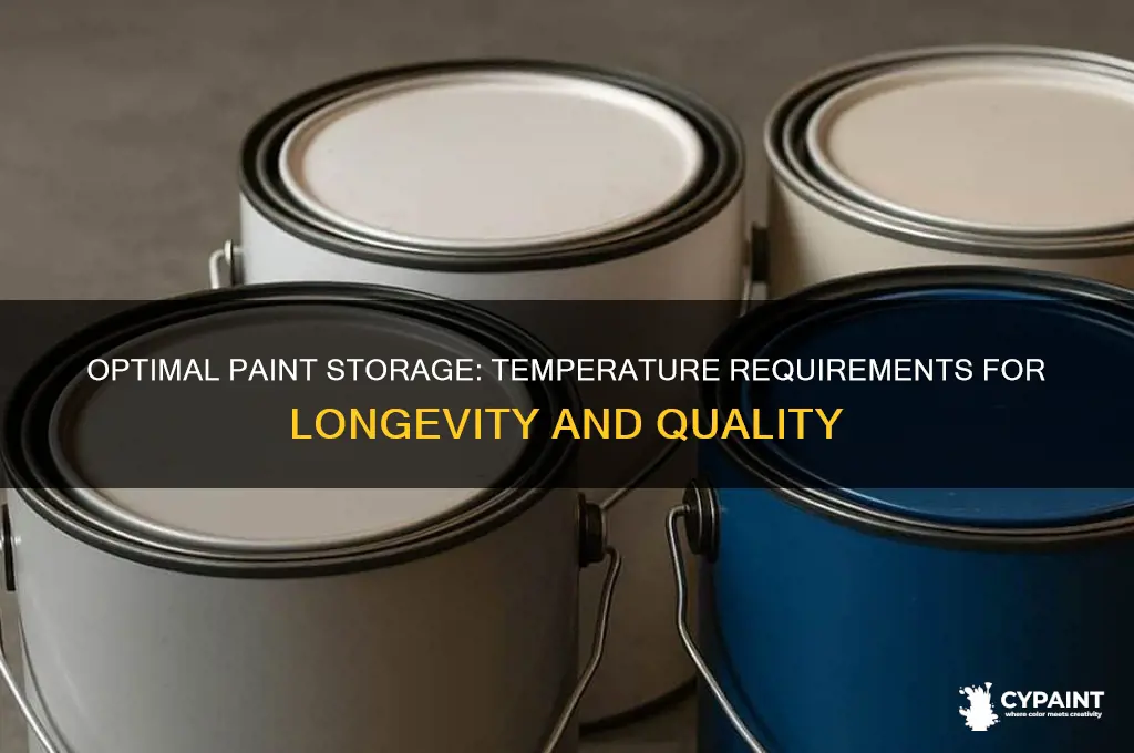 does paint have to be stored at a certain temperature