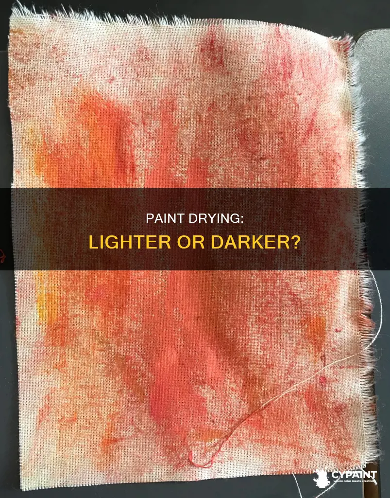 does paint look darker or lighter when it dries