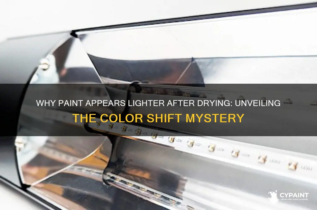 does paint look lighter when it dries