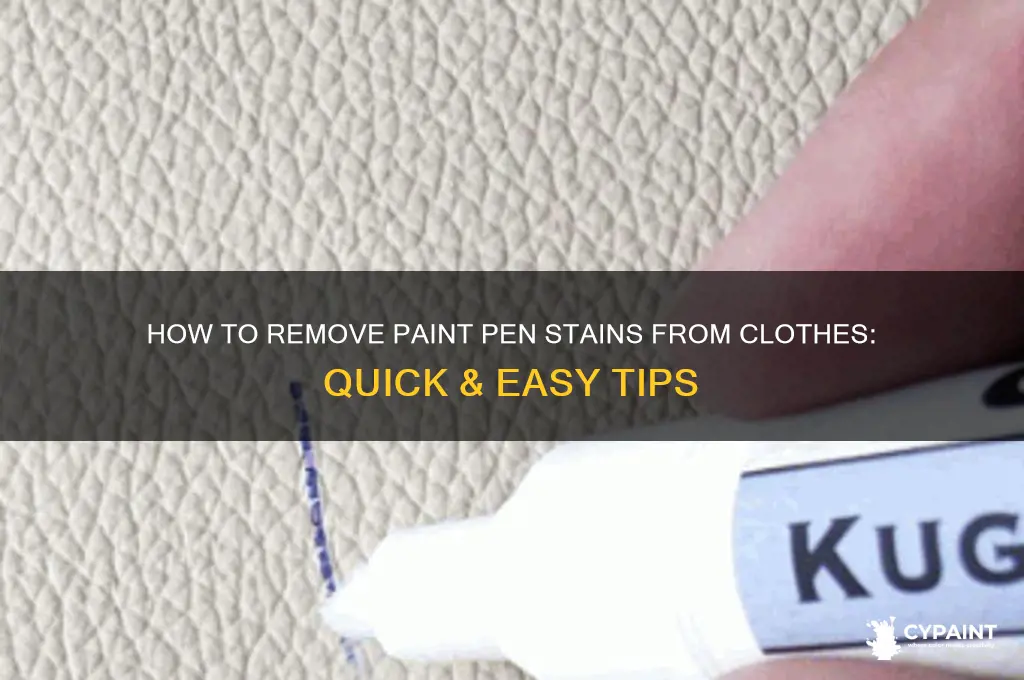 does paint pen come out of clothes