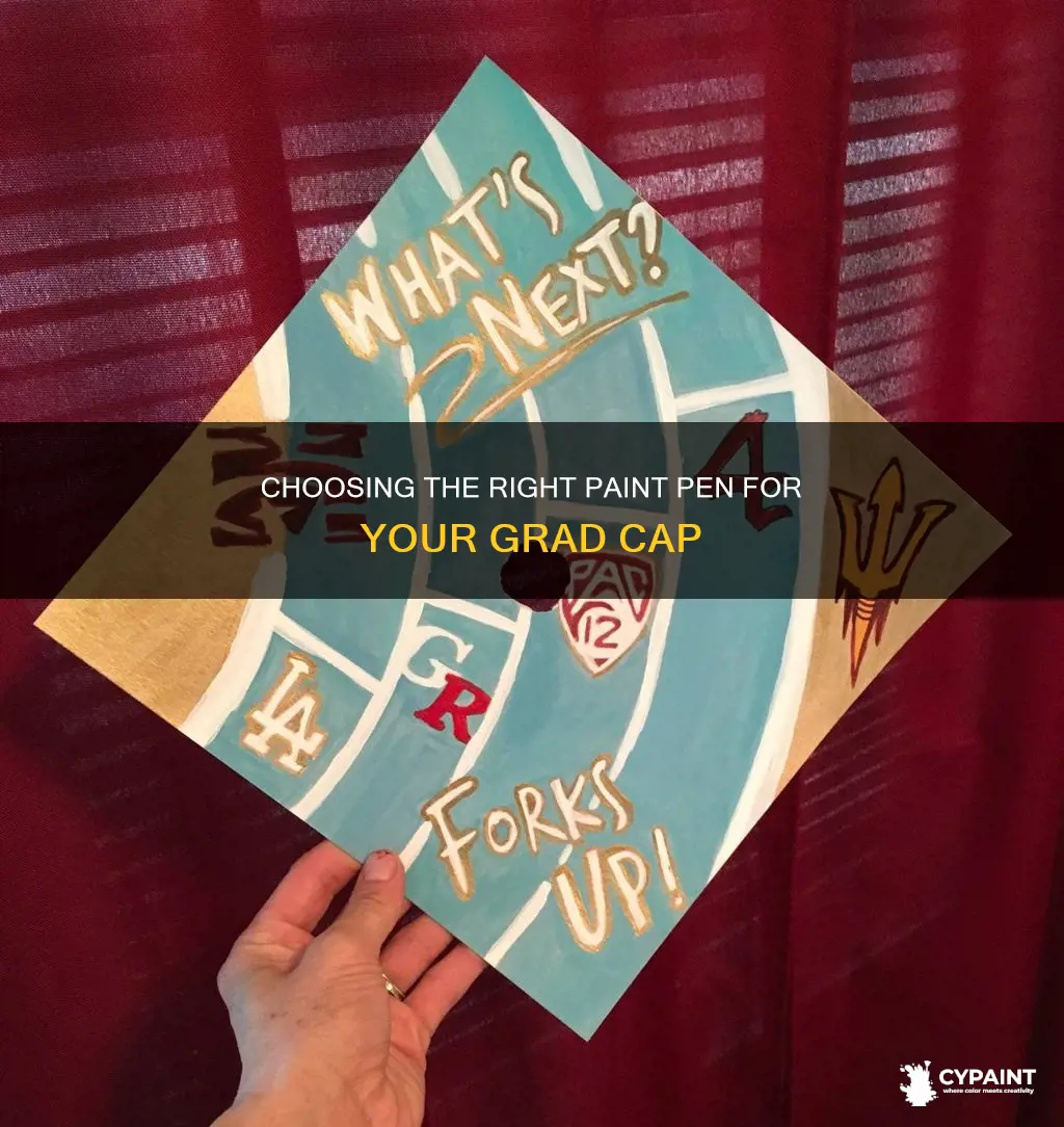 does paint pen show up on a grad cap