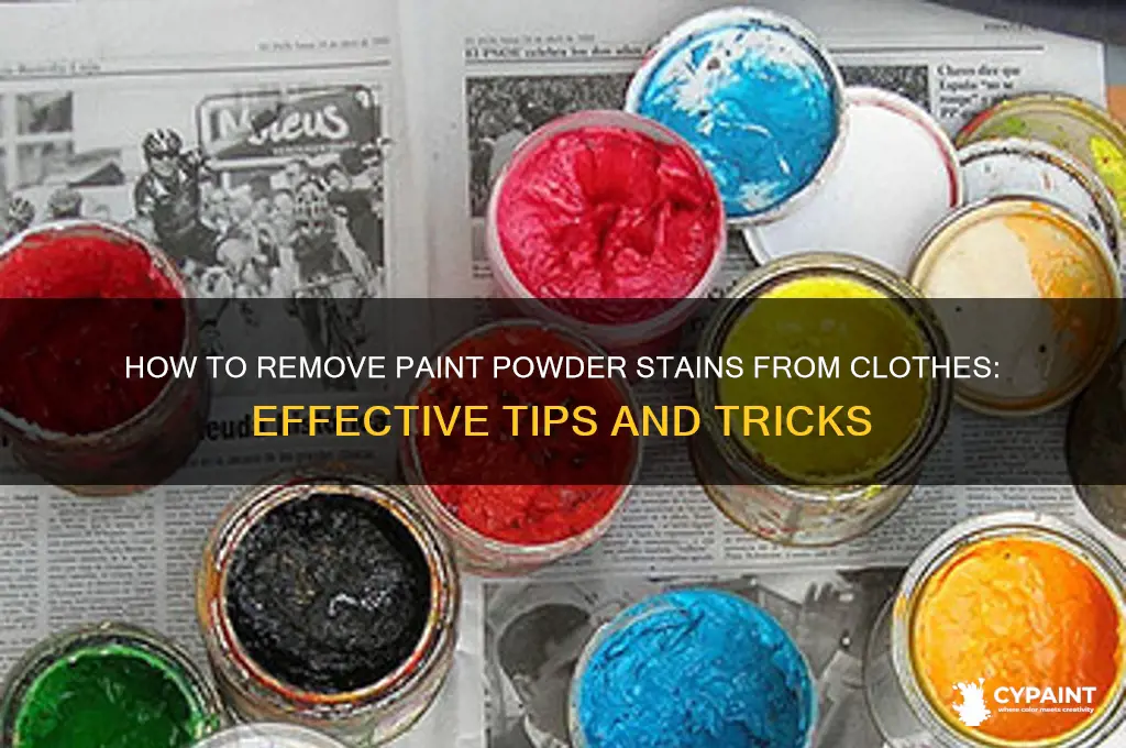 does paint powder come out of clothes