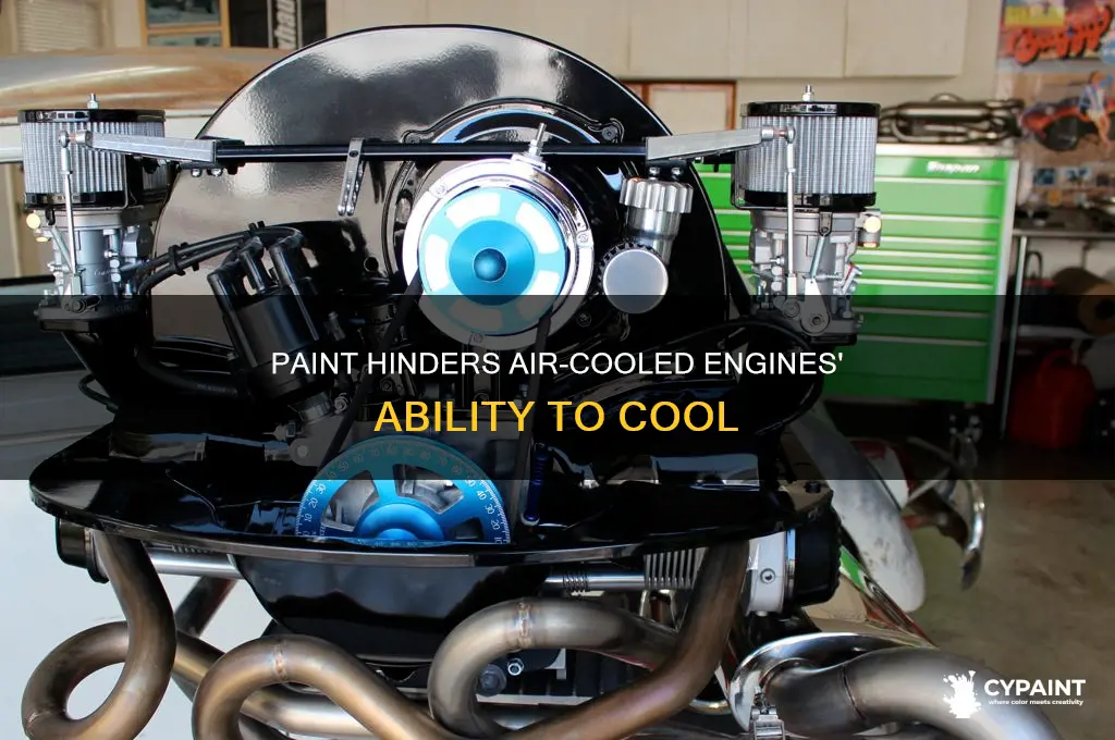 does paint prevent air cooled engines from cooling