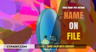 Does Paint Automatically Save Author Names in Files?
