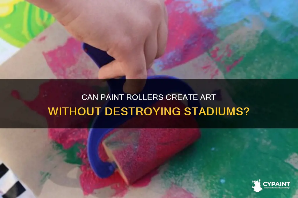 does paint roller have to destroy a stadium to draw