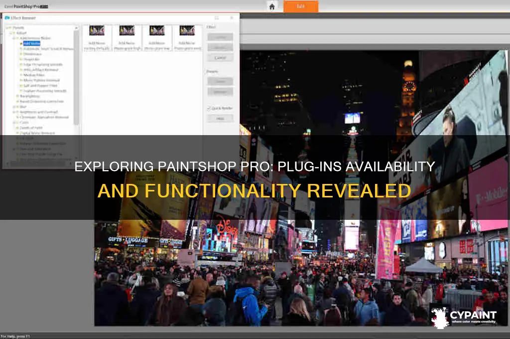 does paint shop pro have plug ins