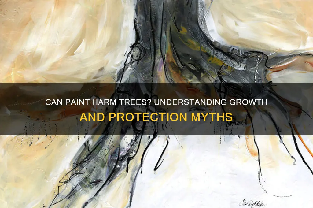 does paint stop a tree from growing