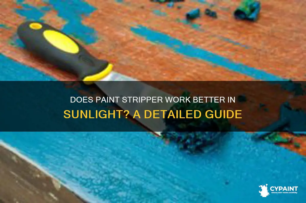 does paint stripper work in the sun