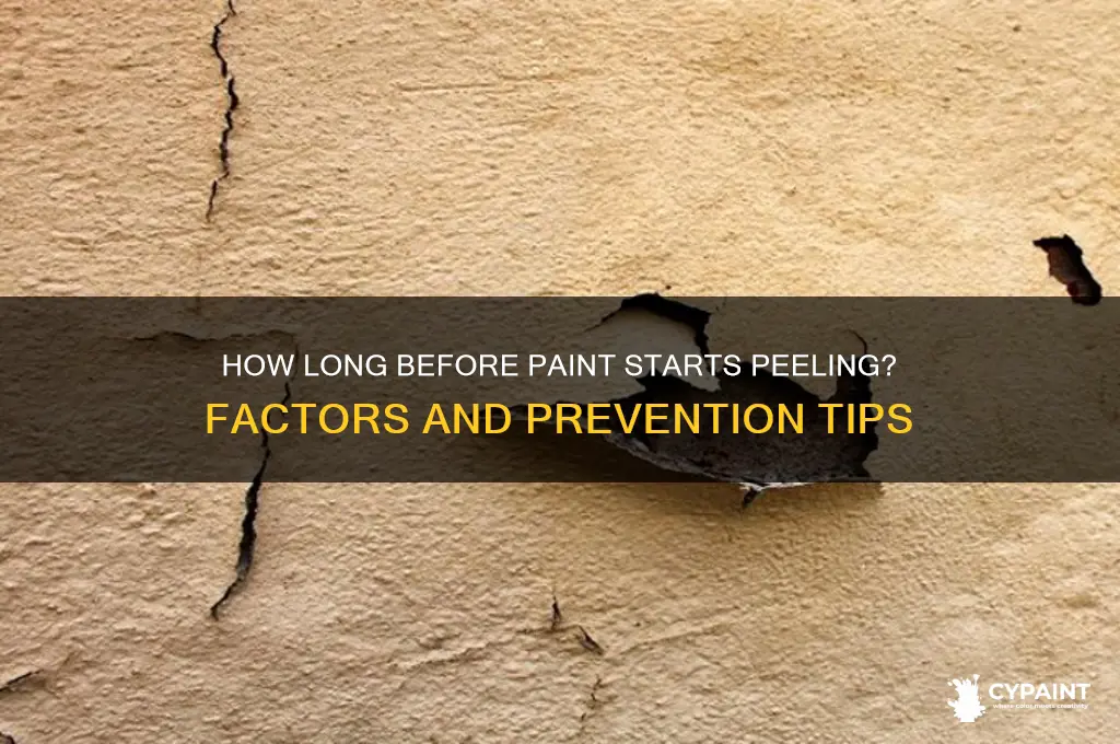 does paint take time to start peeling