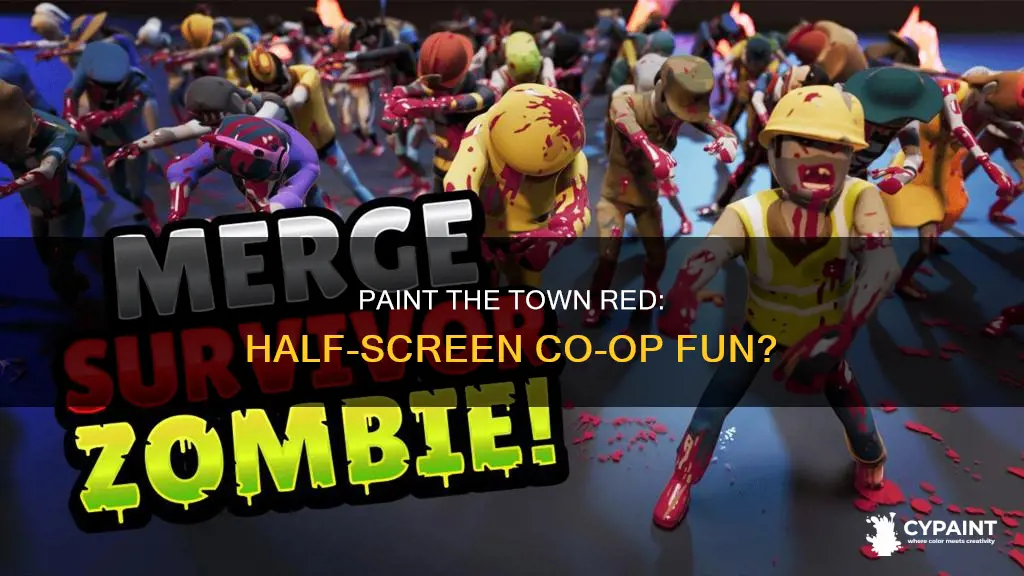 does paint the town red have half screen multiplayer
