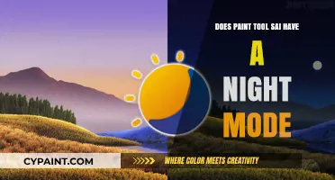 Paint Tool Sai: Night Mode Available?