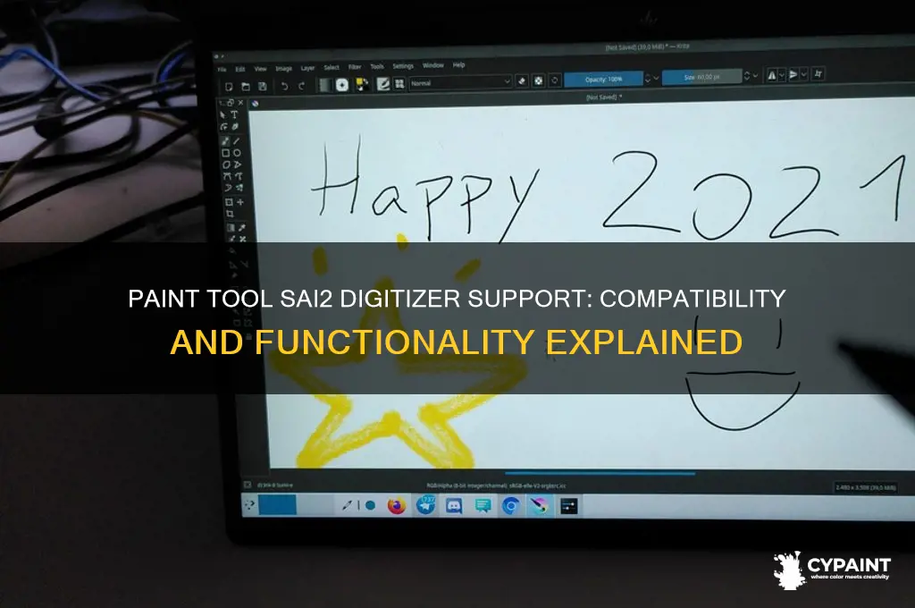 does paint tool sai2 have digitizer support
