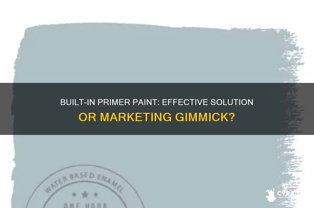 does paint with built in primer work