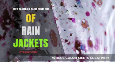 Paintball Paint: Rain Jacket Stain or Washout?
