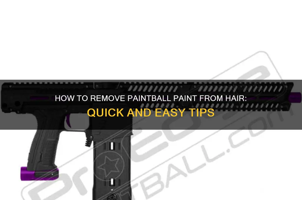 does paintball paint wash out of hair