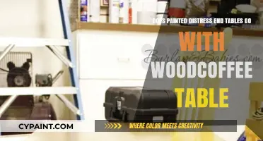 Painted Distress End Tables: Mix and Match with Wood
