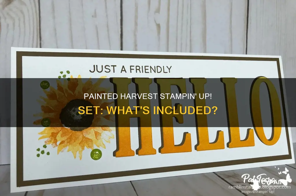 does painted harvest stampin up set have framelets