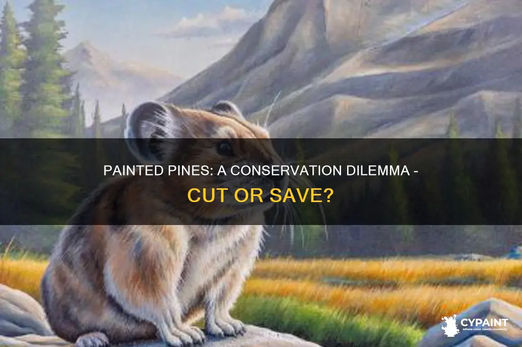 does painted pines mean cut or save