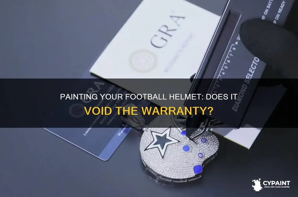 does painting a football helmet void warranty