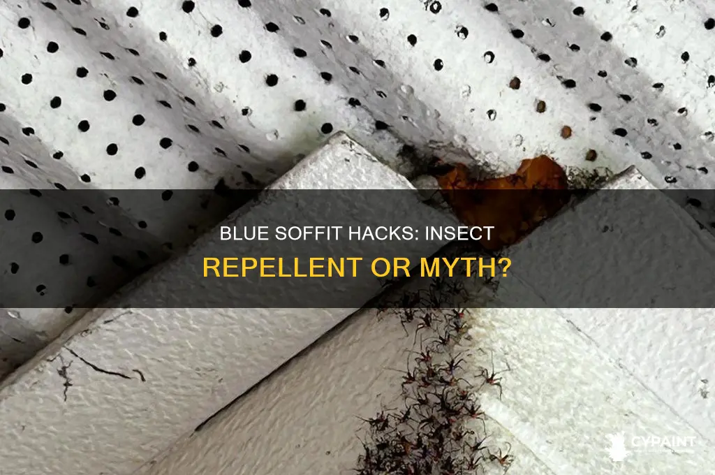 does painting a soffet blue really repel insects