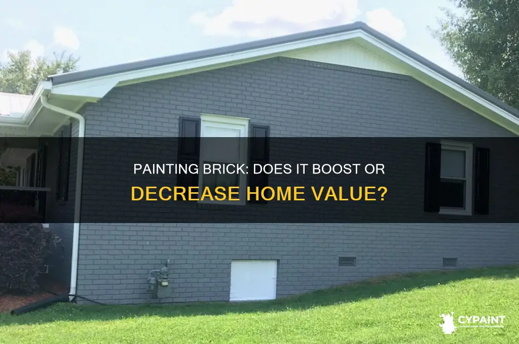 does painting brick decrease value of home